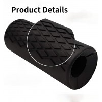 Gorgeous Angel Thick Bar Grips Anti-Slip Rubber Bar Grips for Weight Lifting Biceps Forearms Muscle Strength Fast Growth Longer 3.93 inch for Gym Barbell Grips Bars Dumbbell Handles - BRO0RBIA8