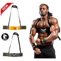 U APPAREL Arm Blaster by Ulisses Jr Premium Bicep Curl Support Isolator Heavy Duty Adjustable Bodybuilding Gym Curling Biceps Bomber Straps Pro Isolation Fitness for Arm Size - BIQRV4MY6