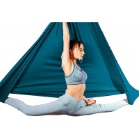 aum active Aerial Silks Replacement Fabric 4.5x3 Yards for Aerial Yoga Hammock Antigravity Yoga Inversion Pilates Sensory Swing for Ceiling Height Upto 10ft - BRZE7RVMP