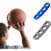 Basketball Shooting Training Aid,Basketball Shot Corrector,Basketball Shooting Trainer Aid,Basketball Training Equipment Aids,Silicone,2 Sizes for Kids,Youth and AdultBlack,Blue - BZNA7D9X6