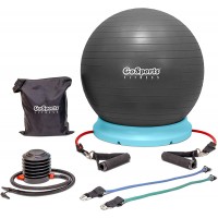 GoSports Hub 360 Fitness Ball Base Universal Stability Stand for Fitness Balls Choose Between Charcoal Reef Blue and Seafoam - BFF68579E