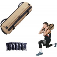 KOKSRY Sandbag Workout,Sandbags for Fitness,Adjustable Sandbag Weights 10-60 lbs,Full Body Sandbag Training for Fat Burning Strength & Endurance - B0VX7E06X