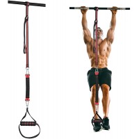 Pull Up Band Assistance Bands Pull Up Assistance Band with Feet Support and Handles Heavy-Duty Chin Up Assistance Bands for Chin-up Pull-up Workout Exercises Resistance Strength Training - BULJB5TXR