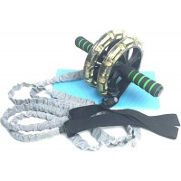 Souletics Health Solutions Six Pack Abs Ab Roller with Resistance Bands | Best Abs Workout | Learn How to Lose Belly Fat Each Ab Roller Comes with eBook 12 Ways on How to Lose Belly Fat - BKRA04DPX