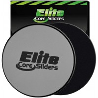 Elite Sportz Core Sliders for Working Out Pack of 2 Compact Dual Sided Gliding Discs for Full Body Workout on Carpet or Hardwood Floor Fitness & Home Exercise Equipment - BIS7E2V79
