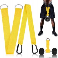 2 Pieces Weight Plate Dumbbell Loading Strap for Dip Belt Heavy Duty Kettlebell Straps with D Rings Weightlifting Belt Strap with Hooks Weight Belt Accessories for Men Women Gym Workout Lifting Squat - BEE2N851L