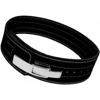 ARD CHAMPS® 10MM Weight Power Lifting Leather Lever Pro Belt Gym Training Black - BYGEHZKMC