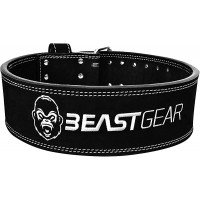 Beast Gear Weight Lifting Belt for Women & Men Leather PowerBelt with Back and Core Support for Weightlifting Strength Training Squat and Deadlift Routines - BRVWMYVFZ