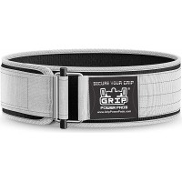 Grip Power Pads Weight Lifting Belt Olympic Lifting 4 Inches Wide Large36-40 White - BLQDK5SRG