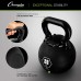 Champion Sports Rhino Kettlebell Rubber Weights Black Premium Strength Training Equipment Multiple Weights - BWE1T8S5I