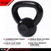 JFIT Kettlebell Weights Cast Iron – 10 Pounds Ballistic Exercise Core Strength Functional Fitness and Weight Training Set Free Weight Equipment Accessories - BB9AD8MXQ