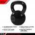 JFIT Kettlebell Weights Cast Iron – 30 Pounds Ballistic Exercise Core Strength Functional Fitness and Weight Training Set Free Weight Equipment Accessories - BSPVRDMV6