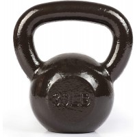 PRCTZ Solid Cast Iron Kettlebell Weights 10 15 20 25 30 35 40 45 50 LB - B8PWXROIL