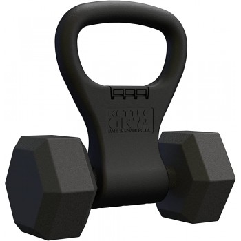 The Original KETTLE GRYP Made in the USA As Seen on SHARK TANK! Turn Your Dumbbells Into Kettlebells Adjustable Portable Weight Grips - B9LXAOJKU