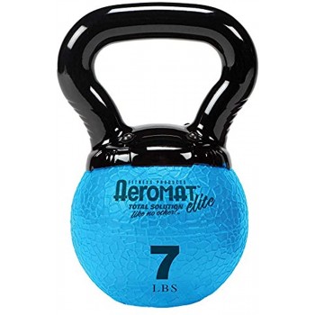 Aeromat Elite Mini Kettlebell Medicine Balls for Core Function Abdominal Strength Rotational Movement Training Weights Color-Coded - BSTVH7B5Q