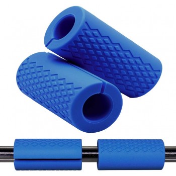 Gym Weight Bar Grips fit Standard Barbell Dumbell Handles Bicep Pull Up Bar Rope Grips Grip Bar Body Arm Forearm Builder Strength for Weight Lifting Fitness Training - BF8CJTY7J