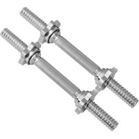 JFIT Threaded Dumbbell Handles Set of 2 with Star Collars Fits 1” Standard Plates - BVEEG274E