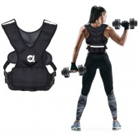 Ativafit Sport Weighted Vest 8 LBS 16 LBS for Men & Women Workout Equipment Body Weight Vest with Pocket Reflective Stripe and Adjustable Strap Weighted Body Vest for Training Jogging Cardio - B6SPU8O2Q