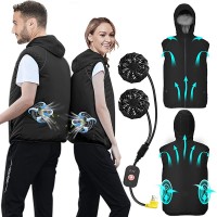 Cooling Vest Air Conditioned Clothes with Fans Cooling Jacket for Men Women Sun Protection Cool Vest for Hot Weather - B3AV3CJ18