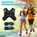 PACEARTH Weighted Vest Plus Size with Ankle Wrist Weights 12 lbs Adjustable Body Weight Vest with Reflective Stripe Workout Equipment for Strength Training Walking Running for Men Women - BMAWFBU6X