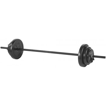 Barbell Weight Set Adjustable Weights Lifting 45 LBS Body Pump Fitness Exercise Home Gym - BESEPLENY