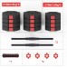DlandHome Adjustable 55bls 66 Pounds Dumbbells Two in One Iron Sand Mixture Anti Rolling Fitness Dumbbells - BDG6IM5NF