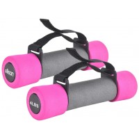 EILISON Dumbbells Hand Weight Set 2 with Soft Grip & Adjustable Hand Straps Exercise & Fitness Dumbbell for Home Gym Equipment Workouts Strength Training Free Weights for Women 2lb,3lb,4lb - B0R4FLCP2