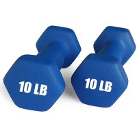 Portzon 8 Colors Options Compatible with Set of 2 Rubber Dumbbell,Anti-Slip Anti-roll Hex Shape - BACZ8Z3HP