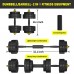 SogesHome Weights Dumbbells Set-Adjustable Dumbbells for Men and Women Weight Lifting Training Weight Equipment Set with Connecting Rod Pair for Home Gym - B4V1YGAN1