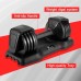 Yenwily Adjustable Dumbbell Set 5-25lb Dumbbell for Men and Women with Anti-Slip Handle Quickly Adjust Weight by Turning Handle Black Dumbbell with Tray Suitable for Full Body Workout Fitness - BZ94AS7ZI