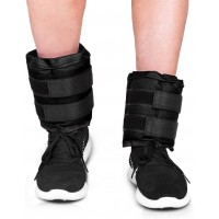 JBM Adjustable Ankle Weights Wrist Leg Weights Sand Filling 2.2lb 4.4lb 6.6lb 8.8lb 11lb 13.2lb 17.6lb 22lb 1 Pair Double Velcro Straps for Walking Jogging Gym Fitness Exercise Gymnastics Aerobics - B89BQKQSV