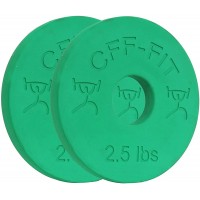CFF 2.5 lb Competition Rubber Fractional Weight Plates Pair… - BJ4L1L12L