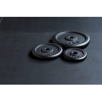 MuscleSquad Cast Iron Weight Plates 1.25kg 2.5kg 5kg,10kg Choice of Sizes for 1" Dumbbell Bar 5kg Pair - B5091I6ZC