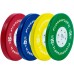 ProSource Competition Color Training Bumper Plates Rubber with Steel Insert - B3RMA36KK