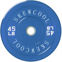 SKEWCOOL 2 Inch Olympic Bumper Plates Bumper Plates Set 10lbs 15lbs 25lbs 30lbs 35lbs 45lbs Weight Plates for Weightlifting Strength Training - BIM30R0BQ