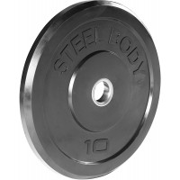Steelbody Olympic Rubber Bumper Weight Plate 10 lb. 25 lb. 35 lb. 45 lb. Workout Weights - BQ22EU10P