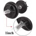 Euway Weight Bar Clips Barbell Clamps 1 Inch for Standard Bar Spring Lock Collars for Weightlifting Strength Training Working Out May Not for Threaded Bar- 2 Pairs Per Pack with Carrying Bag - BZHFPHK2I