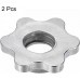 uxcell Dumbbell Hex Nut 2Pcs 25mm Anti-Slip Spin Lock Collar Screw for Barbell Dumbbell Weight Lifting - BA96F4SDV