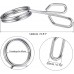 uxcell Spring Clip Collars 4Pcs 50mm 2 Circle Gym Weight Bar Barbell Spring Collar Clip Dumbbell Lock Clamp Tool - BPZMYKT9B