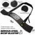 SERIOUS STEEL FITNESS Arm Blaster | Bicep Blaster Curl Support for Bodybuilding and Weightlifting Free Lifting Straps - B46C62F52