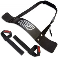 SERIOUS STEEL FITNESS Arm Blaster | Bicep Blaster Curl Support for Bodybuilding and Weightlifting Free Lifting Straps - B46C62F52