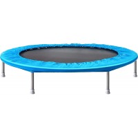 AWQM Trampoline 45" Silent Mini Trampoline,Fitness Rebounder with Safety Pad,Exercise Bounce,Indoor Outdoor Workout Max Load 180 lbs Blue T45-01 - BFYZ2T3FY