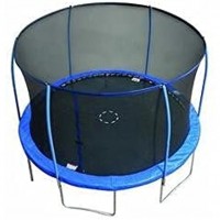 Universal 14ft Trampoline Netting for 6 Poles with Angle at The top Using a Metal Rod Through The top no Poles Included - B68WAGOJI