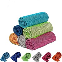 6-Piece Cooling Towel-Neck Cooling Towel 6-Piece-Sports Towel Neck Headband Turban Headscarf ,Yoga Exercise Running-Instant Cold Temperature snap Cloth - BSFNCPXHF