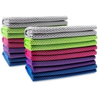 Biange Cooling Towel 40x 12 for Sports Workout Fitness Gym Yoga Golf Pilates Travel Camping & More - BD28VXE1Q