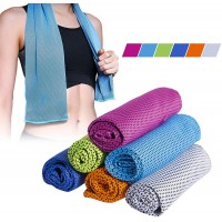 Darller 6 Pack Sport Neck Cooling Towel Magic Gym Workout Sweat Cool Towels - B0MPEDAD2