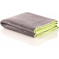 sport2people Microfiber Sports and Non Slip Hot Yoga Mat Towel Quick Dry Soft and Absorbent Gym Towels Camping Fitness Workout Pilates Travel or Beach Gray - BKV5EY7I8