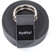 Hydthyl Yoga Strap with Adjustable D-Ring Buckle 6 8 10 Feet Durable Soft Material Exercise Belt with Portable Carry Bag for Yoga Physical Therapy Pilates Dance Stretch - BLQ980VIP