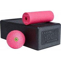 Blackroll Block Set by Patrick Broome | Myofascial Yoga and Massage Set | Essential Kit for Yoga Fitness and Pilates | Set for Fascias with Yoga Block Mini Roller and Massage Ball - BJG1K0TP1