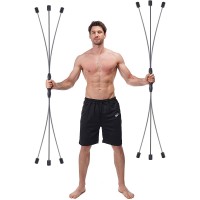 Naissgo Elastic Fitness Bar Fitness Exercise Bar Fat Rejection Bar Multifunctional Training Stick Suitable for Muscle Exercise Physical Exercise Fitness and Weight Loss - BZI6JNSN2